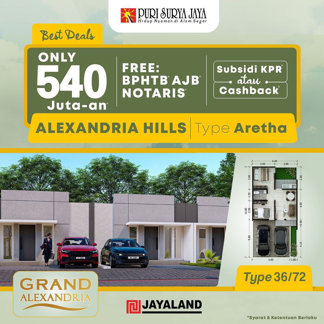 ARETHA Distrik Grand Alexandria Rumah – Puri Surya Jaya